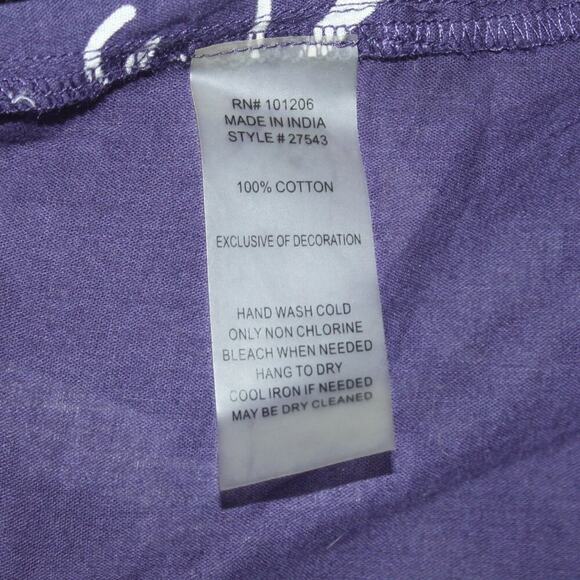 Soft Surroundings Beaded Floral Dress/Swimsuit Cover-up/Kaftan Large - Picture 8 of 8